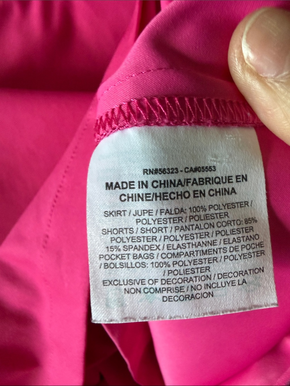 Nike Bright Pink Athletic Mini Skort - Picture 8 of 8